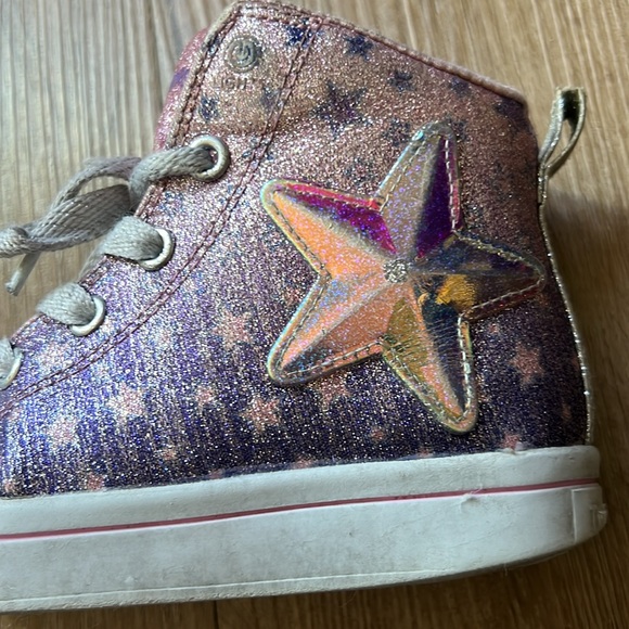 Skechers Twinkle Toes S Lights Twi-Lites Starry Gem high-top sneaker Size 12.5 - Picture 11 of 16